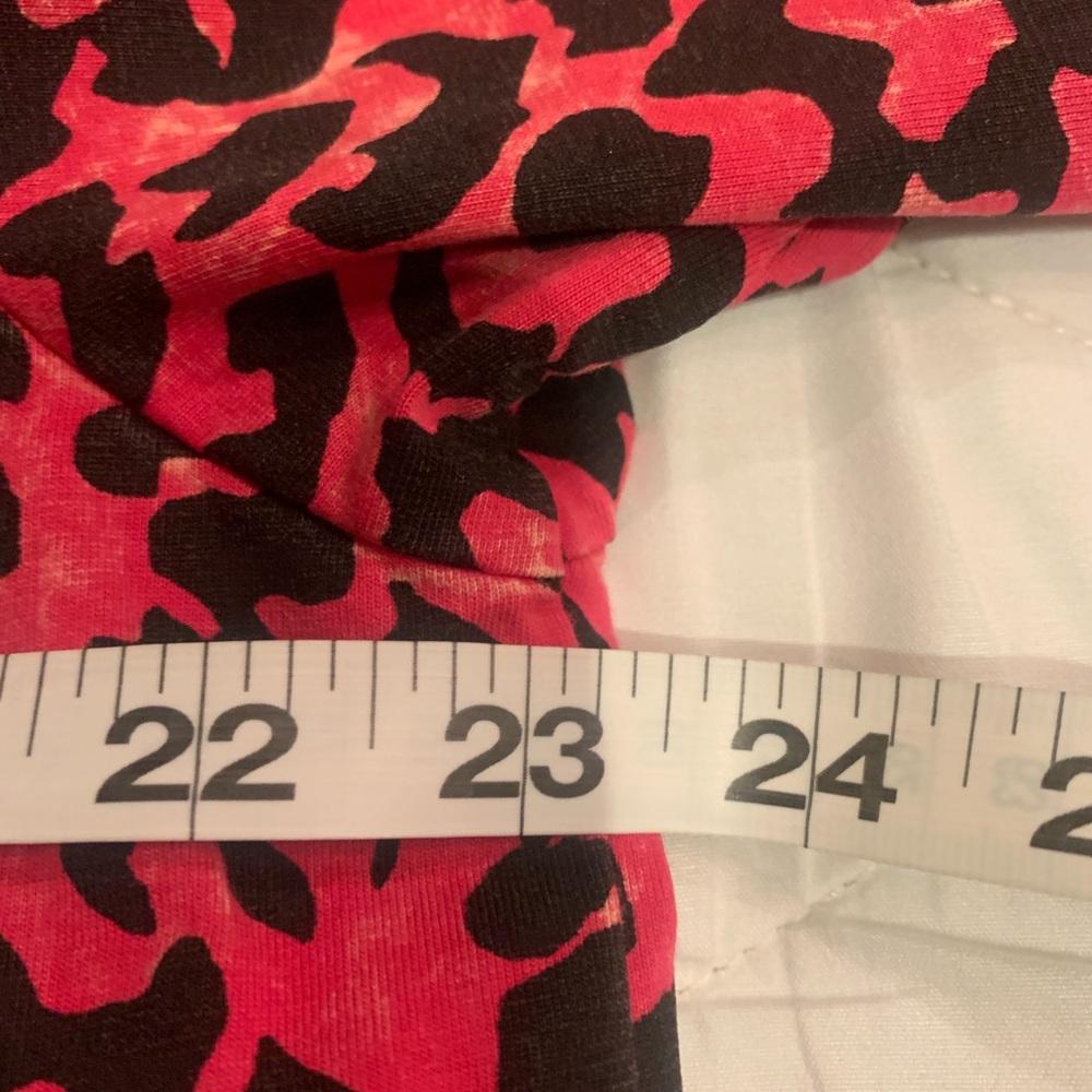BiBi-Pink Leopard Print Mineral Wash Shirt - Picture 5 of 7